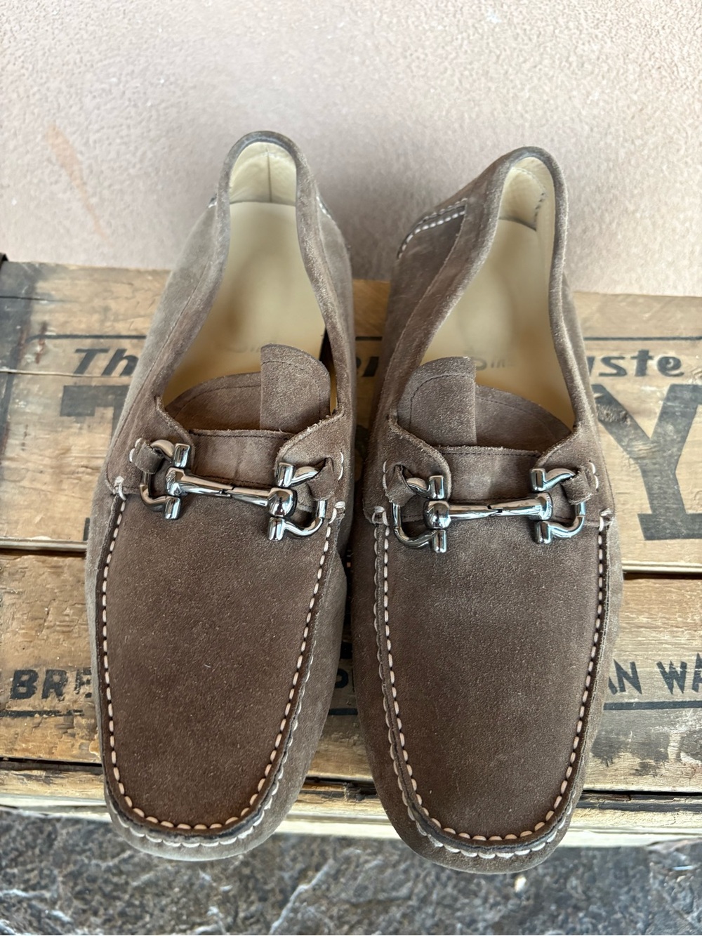 Salvatore Ferragamo Parisian Men’s Suede Loafer